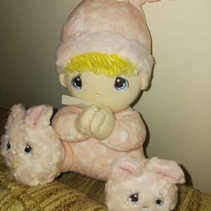 Precious Moments Blonde praying girl talks org tags